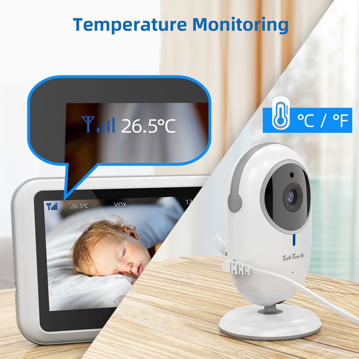 TakTark BM612 Video Baby Monitor