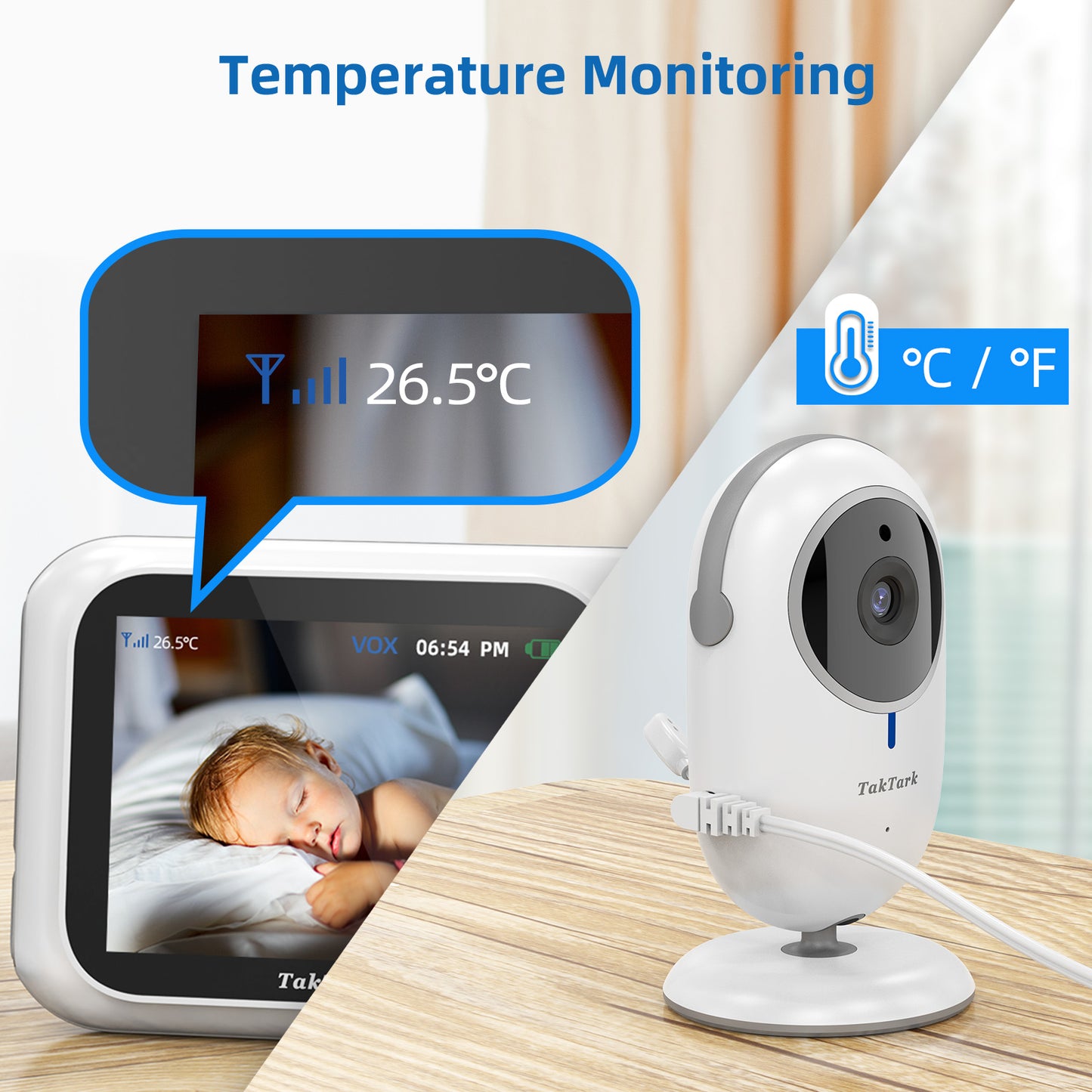 TakTark BM611 Video Baby Monitor