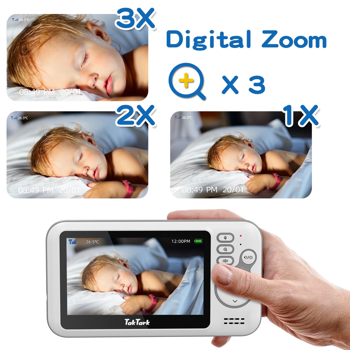 TakTark BM612 Video Baby Monitor