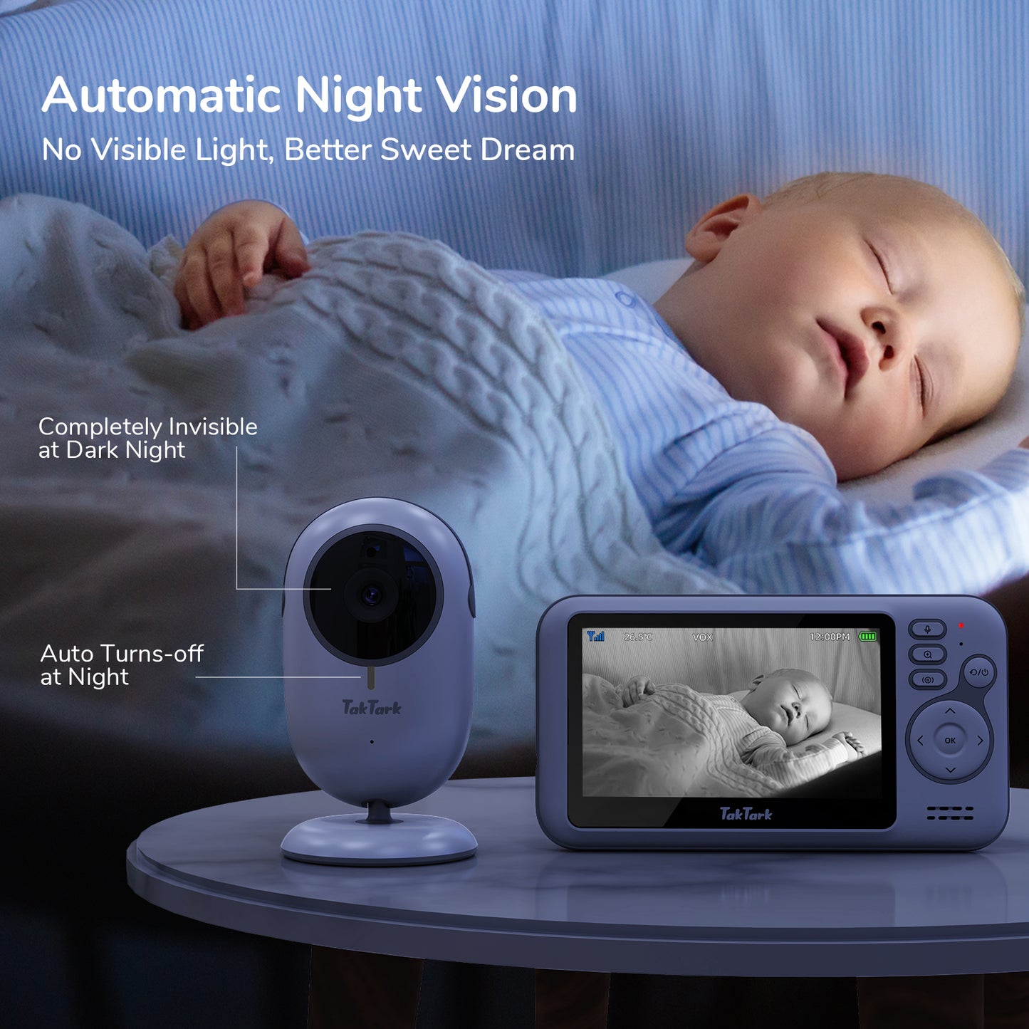 TakTark BM612 Video Baby Monitor