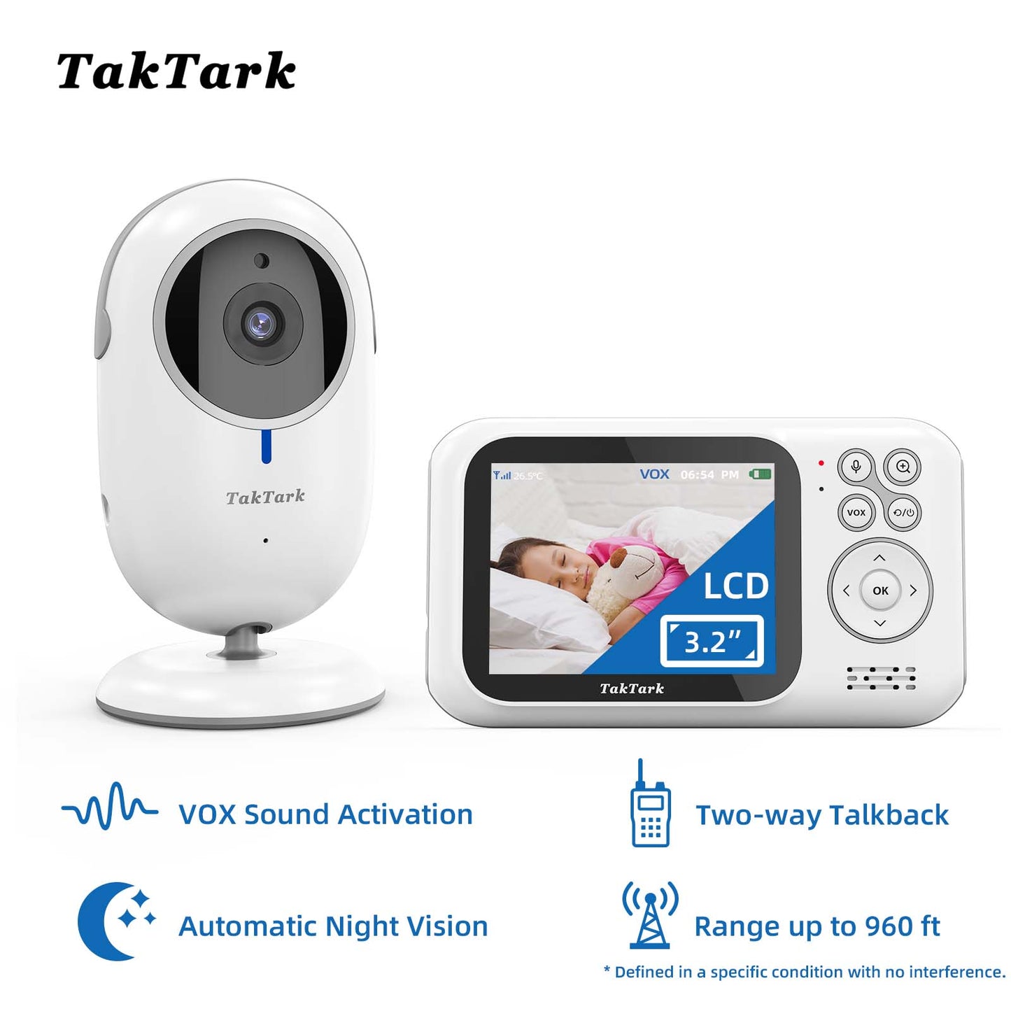 TakTark BM611 Video Baby Monitor